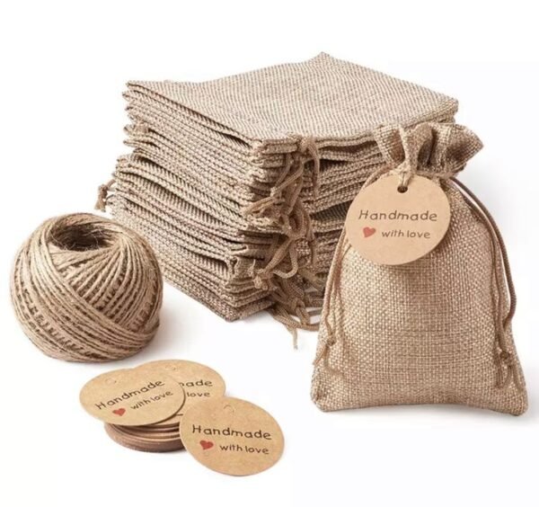 Jute gift packging pouches - Image 2